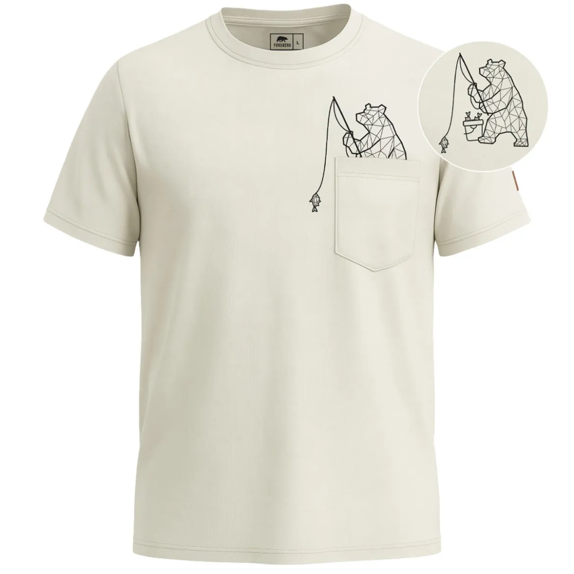 FORSBERG Fiskson T-Shirt mit Brusttasche