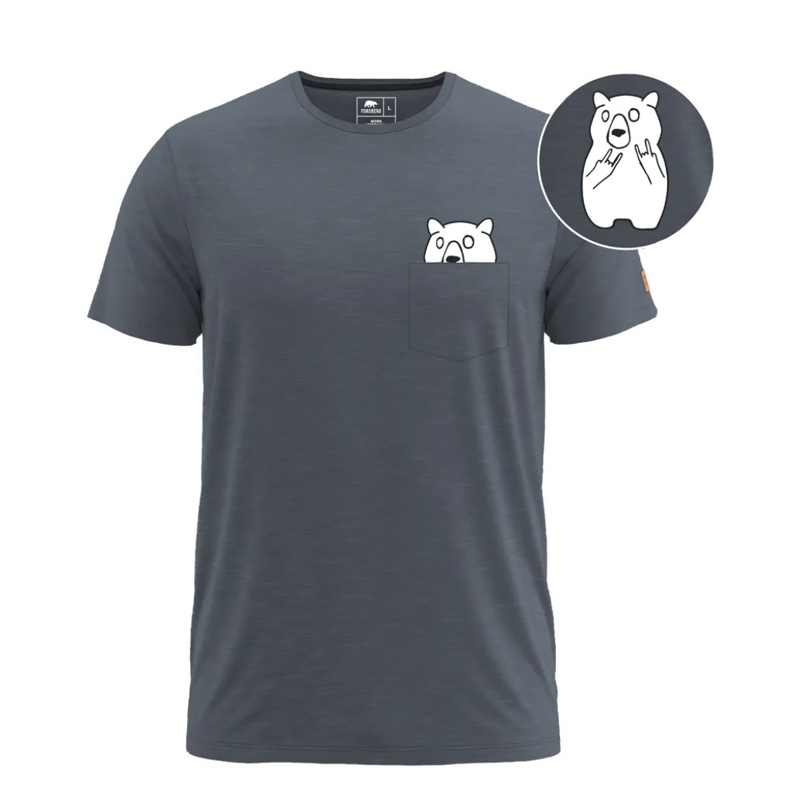 FORSBERG Ragnarson T-Shirt mit Brusttasche